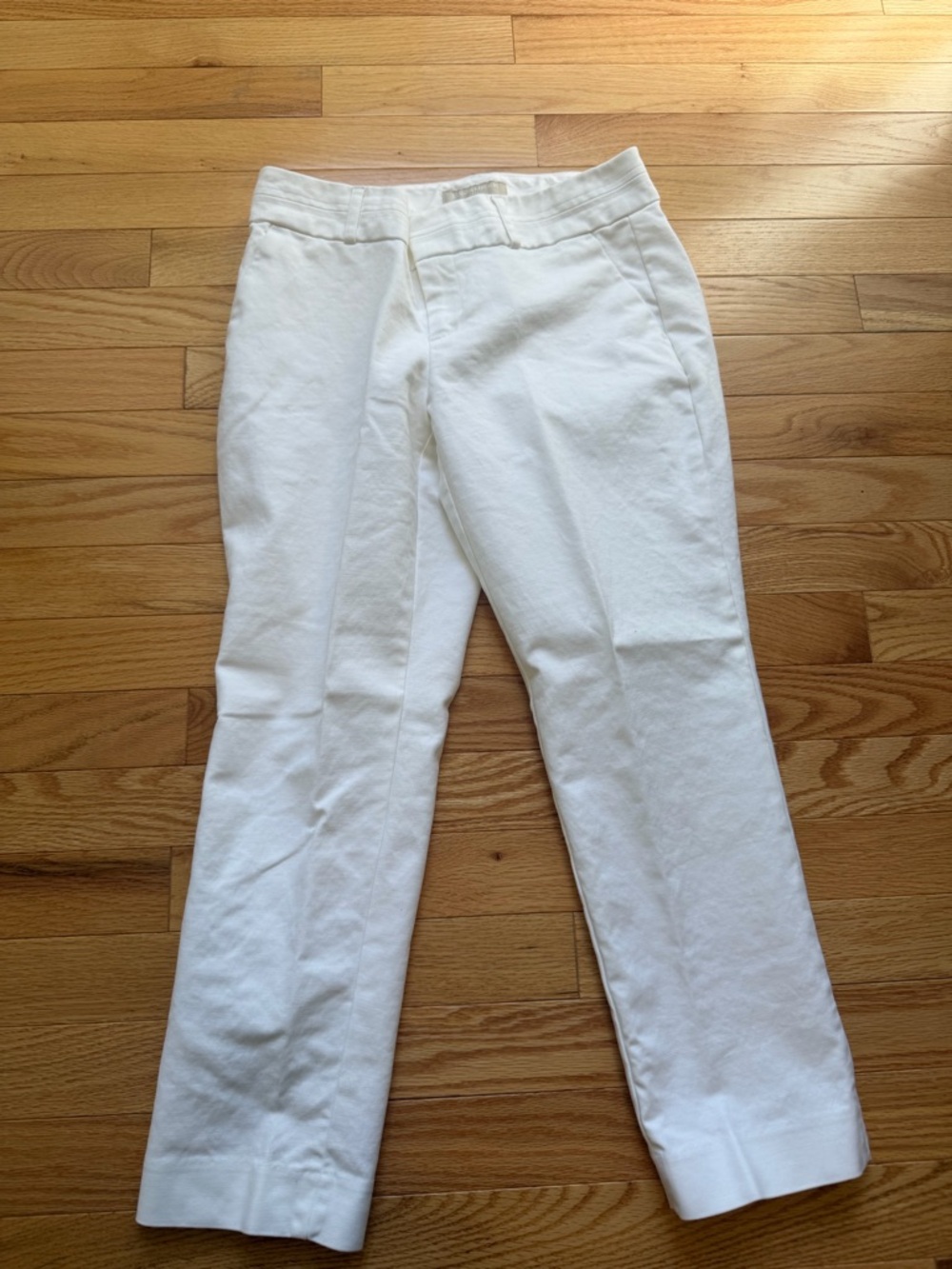 Banana Republic White Cropped Women's Pants